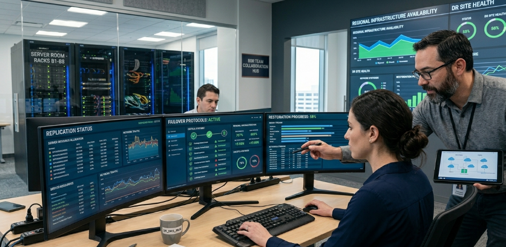Business continuity strategy supported by backup and disaster recovery services in Las Vegas.