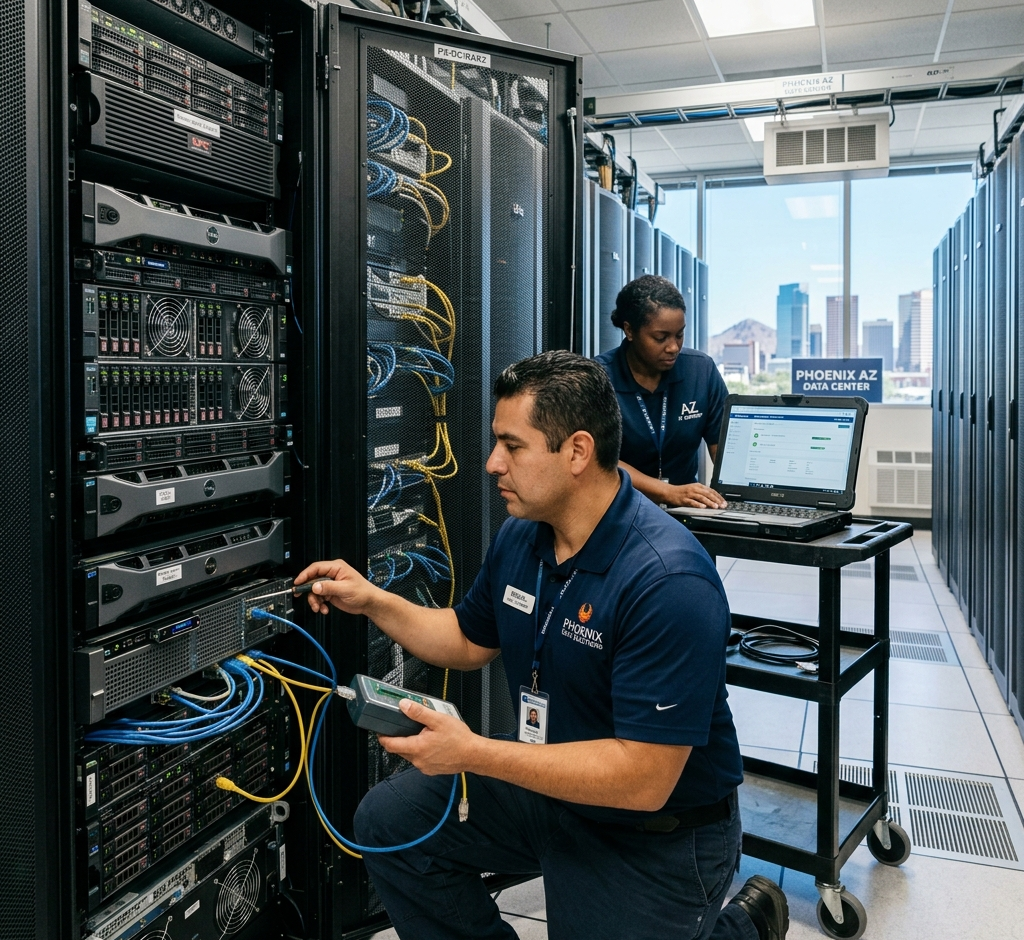 IT specialists providing server support for Phoenix businesses